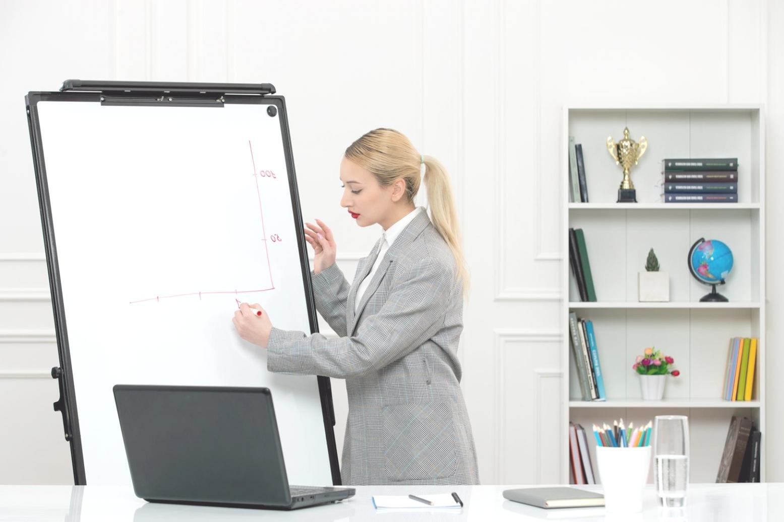 Business professionals analyzing real financial data and market trends